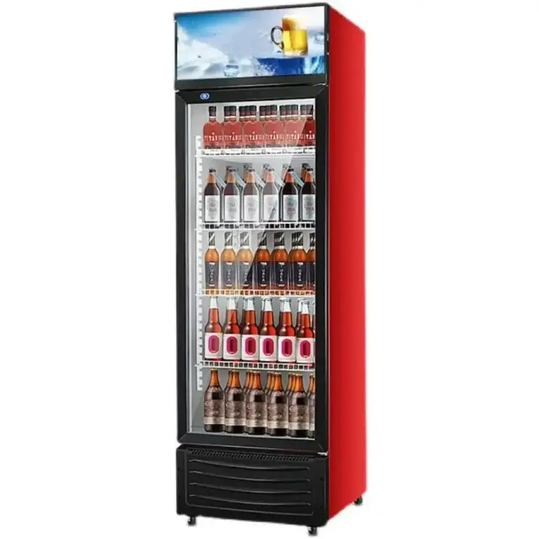 300L-520L Single Glass Doors Beverage Refrigerator